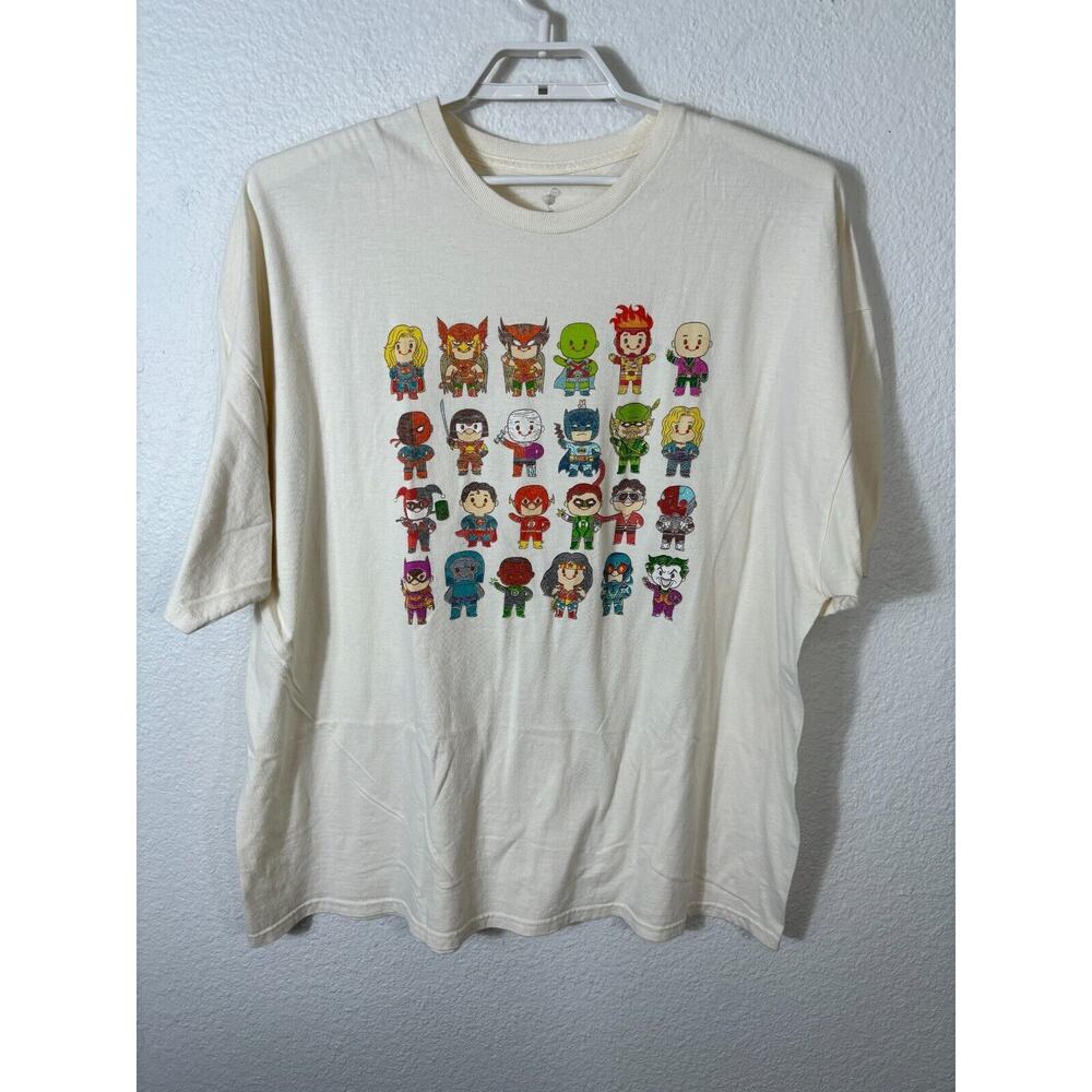 Teefury T Shirt Mens‎ XXXL Superheros Short Sleeve Cotton Multicolor Superhero